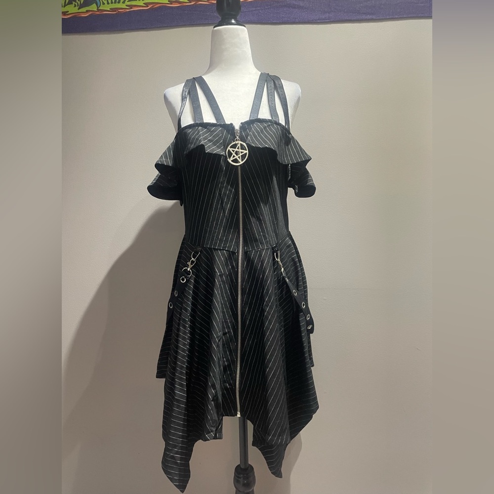 Restyle pinstripe dress